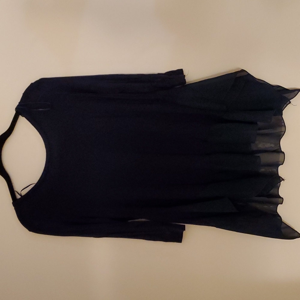 Navy Blue Blouse